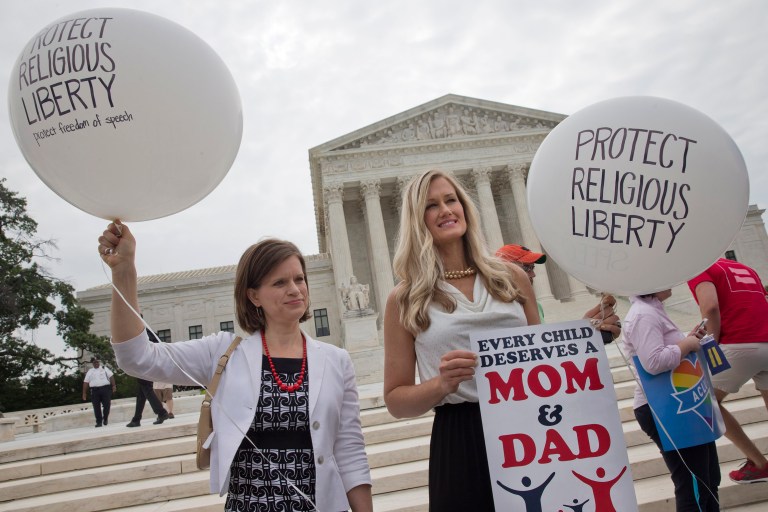 One would hope that the Supreme Court would not affirm such behavior but would instead vindicate, not only the religious organizations' compelling claims, but also religious freedom itself. (AP Photo/Jacquelyn Martin)