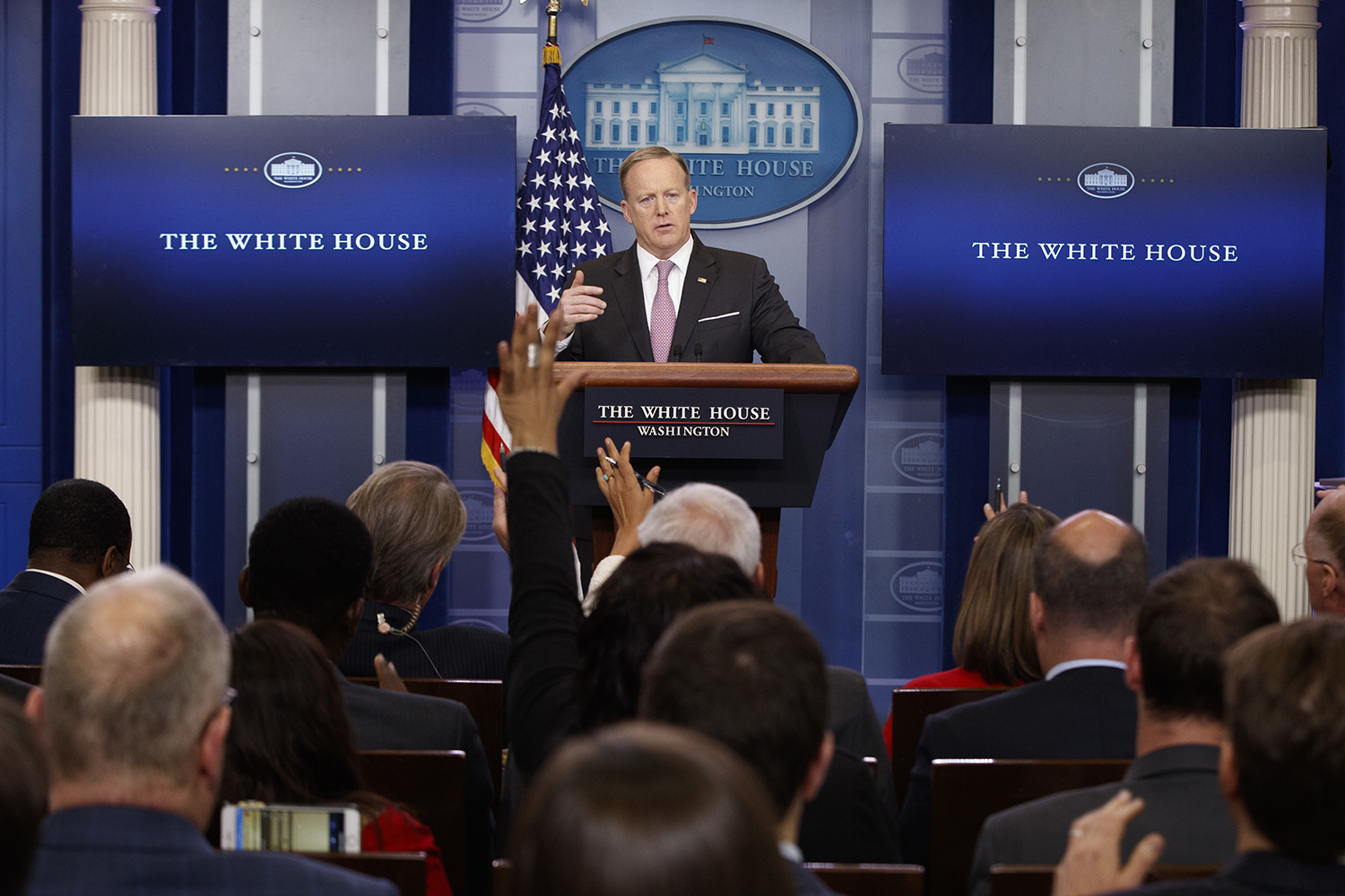 Sean Spicer rejects concerns about Trump flip-flops