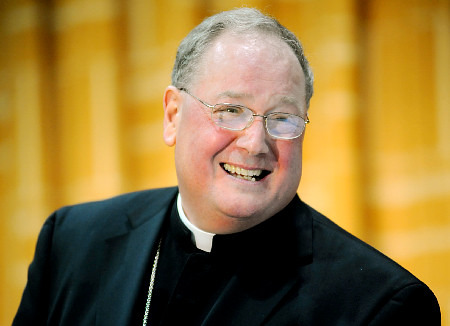Archbishop Timothy Dolan, the new Archbishop of New York, at a press conference Monday at the Catholic Center on 1st Ave.
   Original Filename: DSC_1615.jpg
