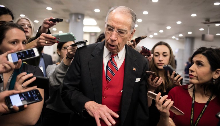 In a letter to ranking member Dianne Feinstein, D-Calif., sent Thursday, Senate Judiciary Committee Chairman Chuck Grassley, R-Iowa, (pictured above) said it is his 