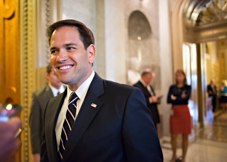 Sen. Marco Rubio, R-Fla., has come under fire from the Left for his work on gun legislation.  (AP Photo/J. Scott Applewhite)