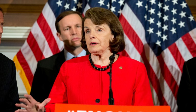 Feinstein said some of the materials related to Sessions' record have been incomplete. (AP Photo/Alex Brandon)