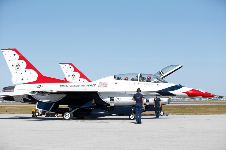 The Air Force is on track to be some 700 combat pilots short in the coming years. (AP Photo/Wilfredo Lee)