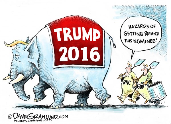 Editorial cartoon: The hazards of the Trump dump