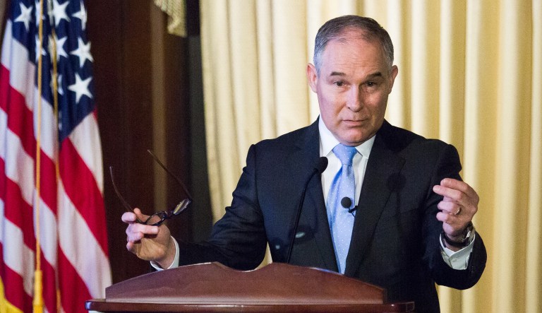 Environmental Protection Agency Administrator Scott Pruitt says he is focused on a 