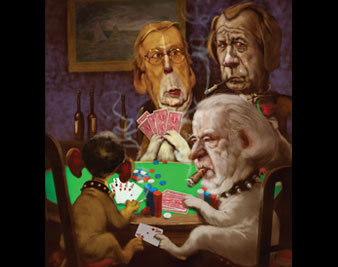 Pols Playing Poker​—​Badly