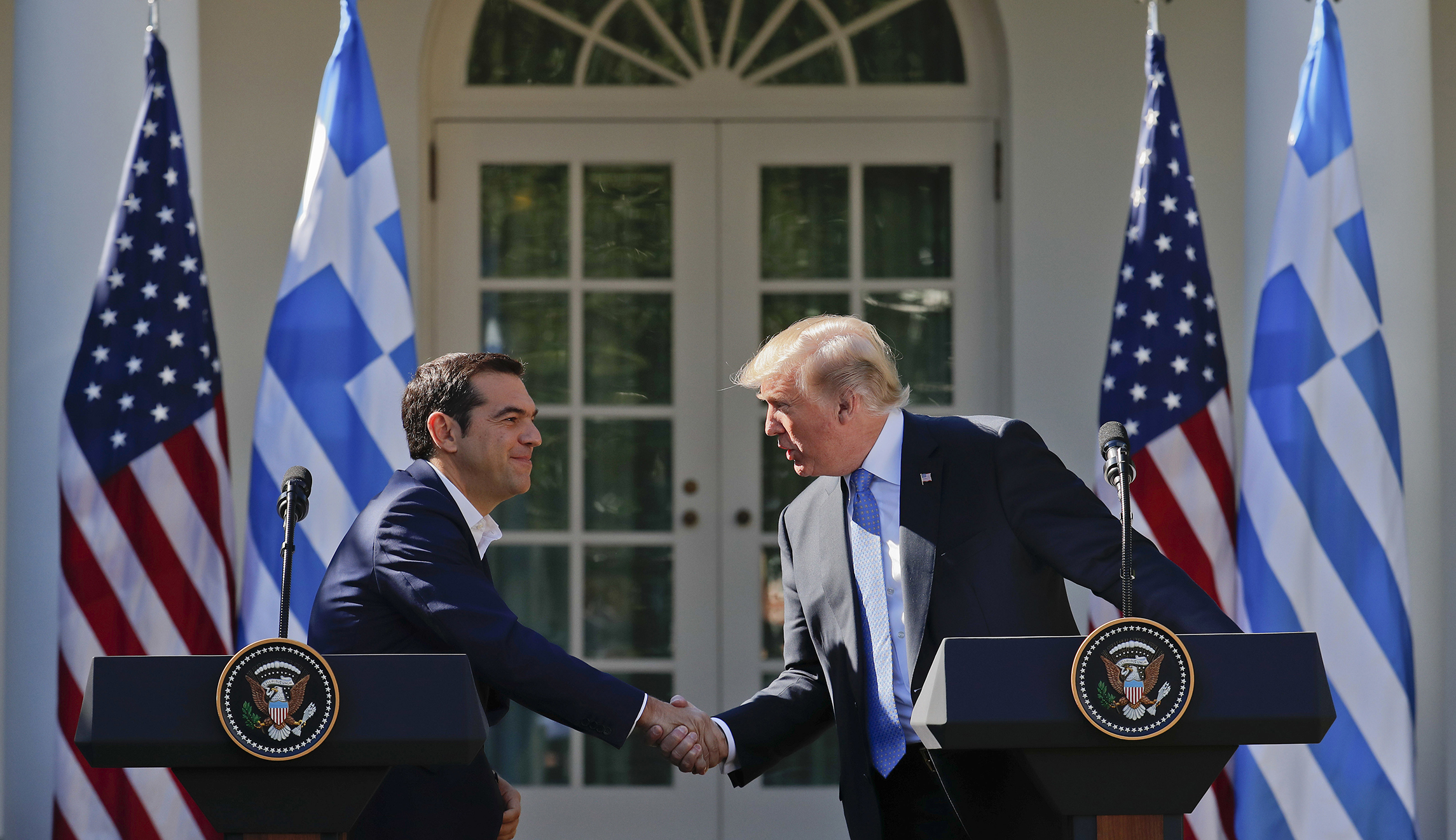 Trump brushes off Greek prime minister calling him ‘evil’
