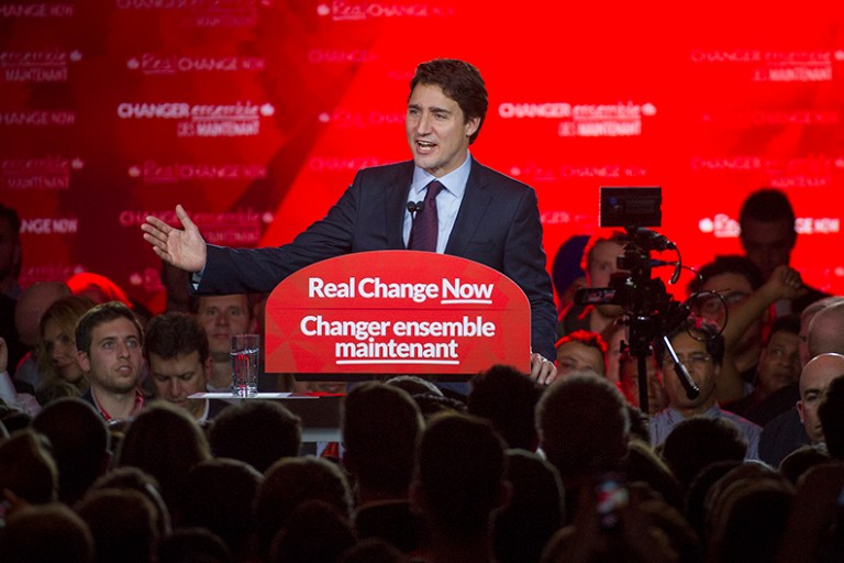 The election of liberal Justin Trudeau as Canada's new prime minister could give President Obama the cover he needs to finally reject the Keystone XL pipeline. (Bloomberg/Kevin Van Paassen)
