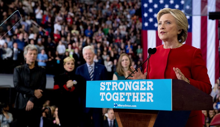 Clinton refuses to own up to her carelessness, her mismanagement, her hubris, and her bad political instincts. (AP Photo/Gerry Broome)