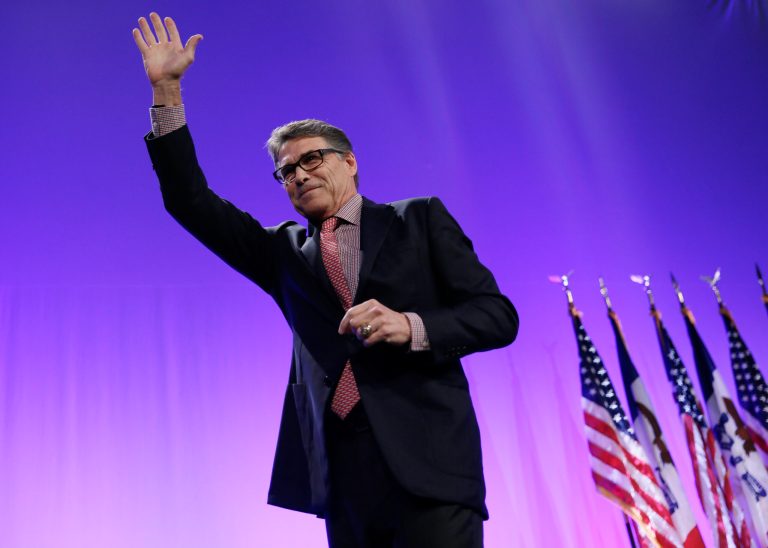 Perry brings to the race an impressive economic record as governor of Texas, rousing rhetoric, and a natural touch in working a room. (AP Photo)