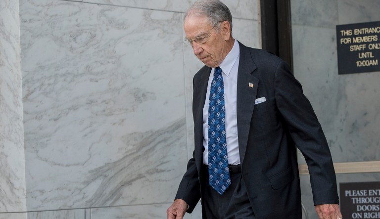 Senate Judiciary Committee Chairman Chuck Grassley's office said Wednesday he is reviewing the chamber's 