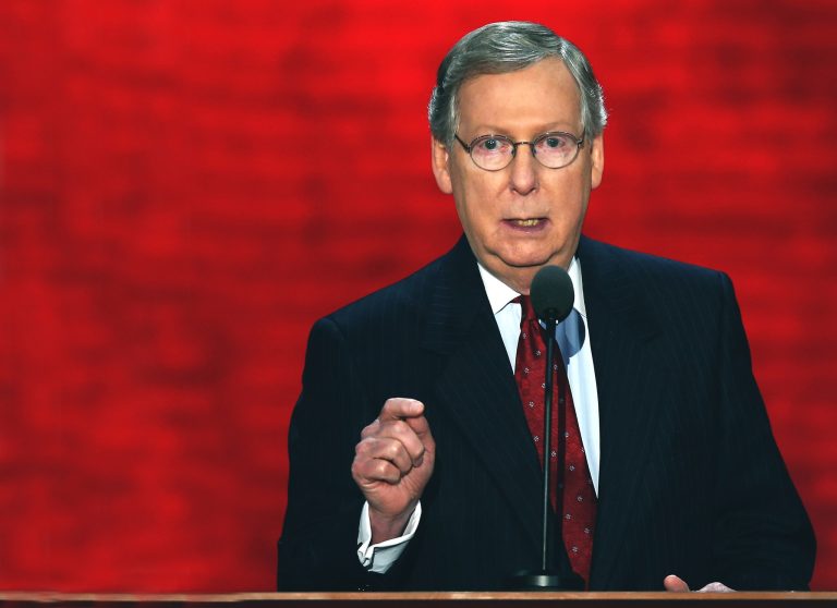 âThe Senate Conservatives Fund is giving conservatism a bad name. Theyâre participating in ruining the [Republican] brand,â McConnell said. âWhat they do is mislead their donors into believing the reason that we canât get as good an outcome as weâd like to get is not because of a Democratic Senate and a Democratic president, but because Republicans are insufficiently committed to the cause â which is utter nonsense.â (Getty Images)