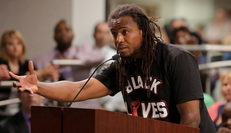 Muhiyidin d'Baha, whose legal name was Muhiyidin Elamin Moye, was shot while riding his bike, according to the New Orleans Advocate. (AP Photo/Chuck Burton)