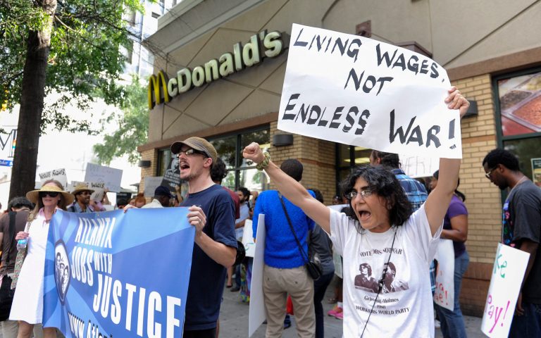 Organizers behind a series of strikes in the fast food industry over the last few months are promising another round Thursday. (AP File)