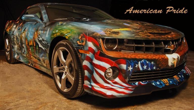Obama gushes over GMs “American Pride Camaro”