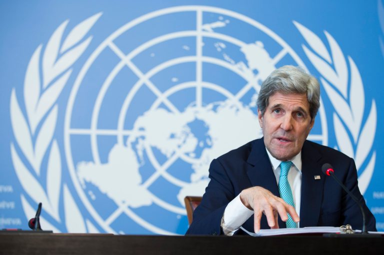 John Kerry said the U.N. has a right to go first and to suggest otherwise was 