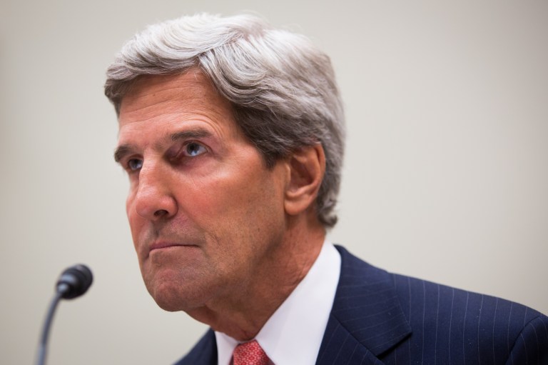 Secretary of State, John Kerry, speaks at a House Foreign Affairs Committee hearing on the situation on Syria, Wednesday, Sept. 4. (Graeme Jennings/Washington Examiner)