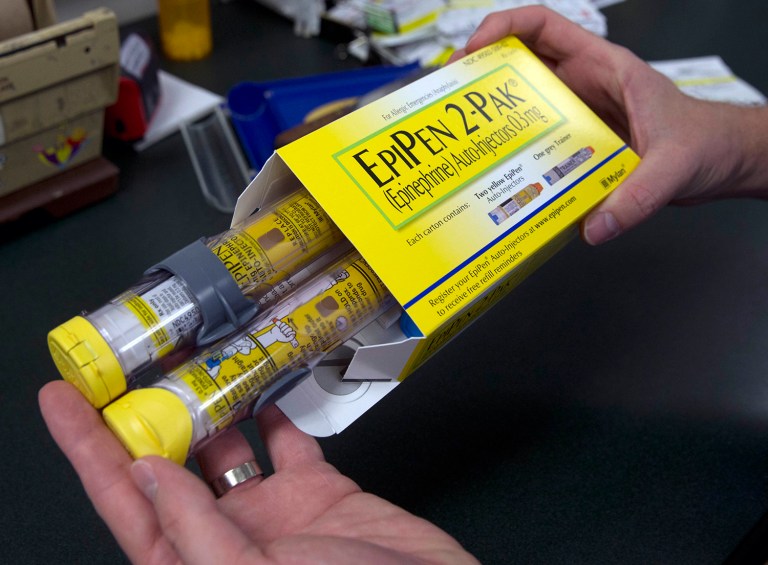 Mylan joined the Justice Department in declining to testify at a Nov. 30 Senate hearing on a settlement over Medicaid rebates for the EpiPen. (AP Photo)