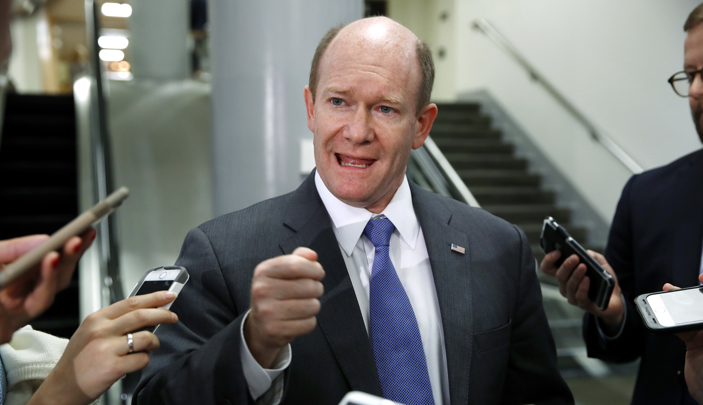 Democratic Sen. Chris Coons suggests Sessions is trying to ‘shield his testimony’ from public