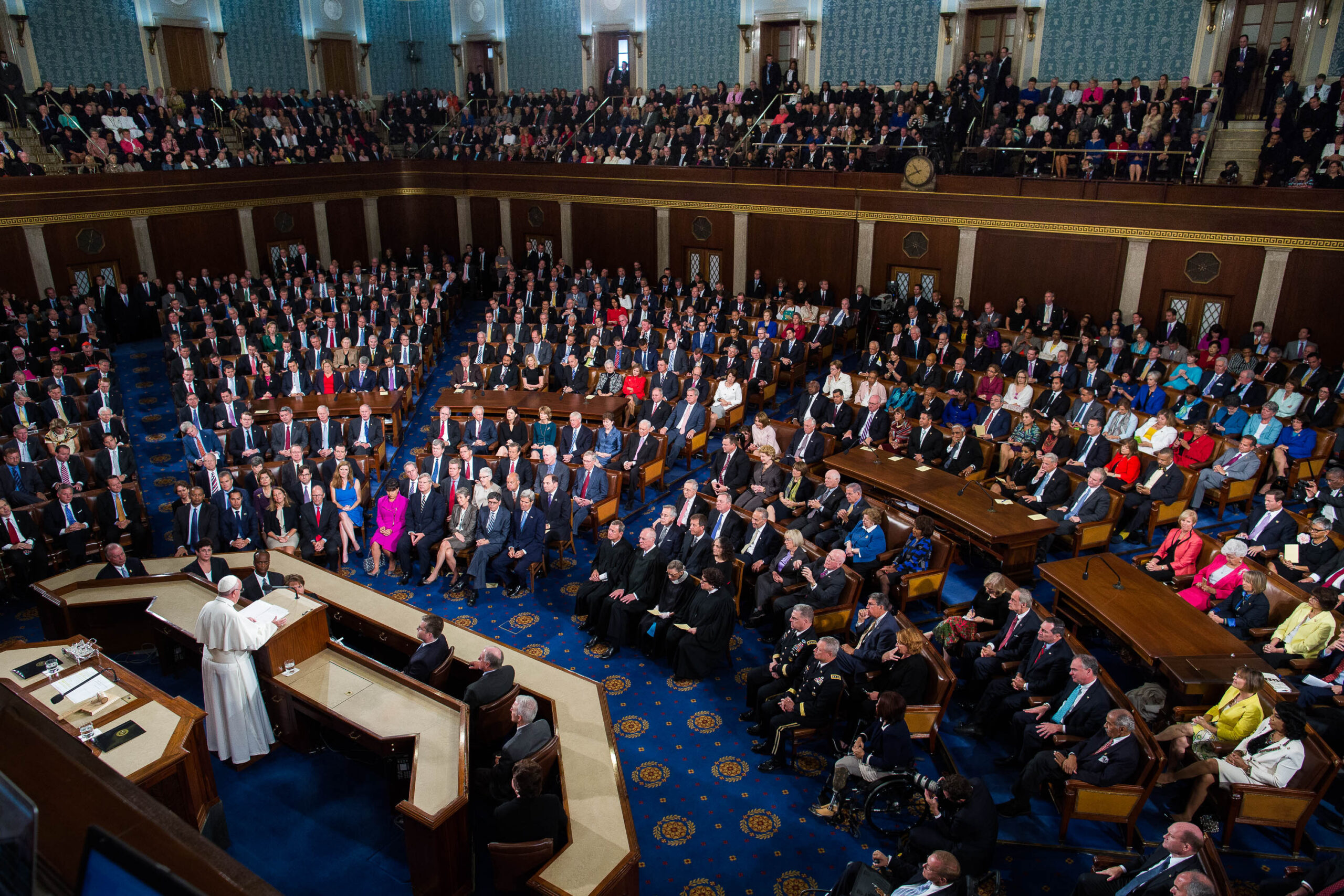 Dems rave about Pope’s speech, Republicans don’t take it hard