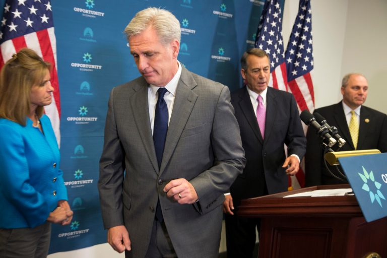 The tumult that has brought down John Boehner and derailed Kevin McCarthy is the same tumult that has brought about a government shutdown, threatened to hit the debt limit and jumbled up the presidential field. (AP Photo)