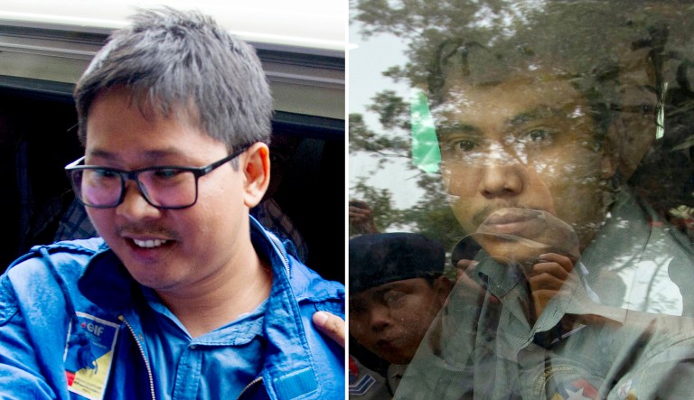 Reuters reporters Wa Lone and Kyaw Soe Oo were arrested for reportedly obtaining 