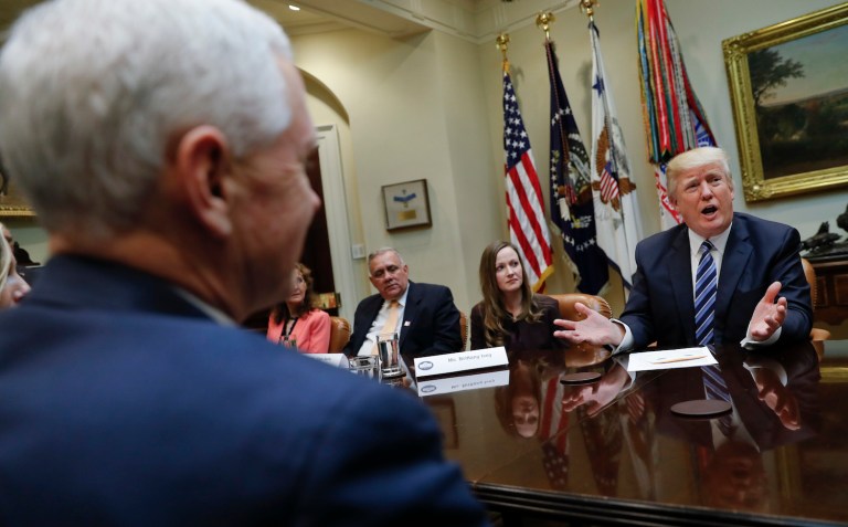 Whatever the explanation, Trump's tough talk seems to have made those plants cheaper to buy with U.S. dollars. (AP Photo/Pablo Martinez Monsivais)