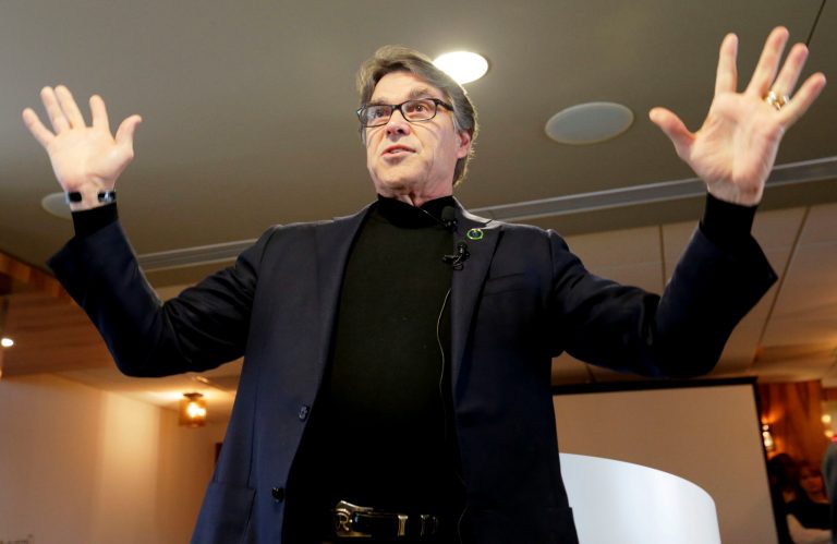 Energy Secretary Rick Perry is extending an olive branch to liberals who are concerned about the Trump's administration plans to address global warming. (AP Photo/LM Otero)