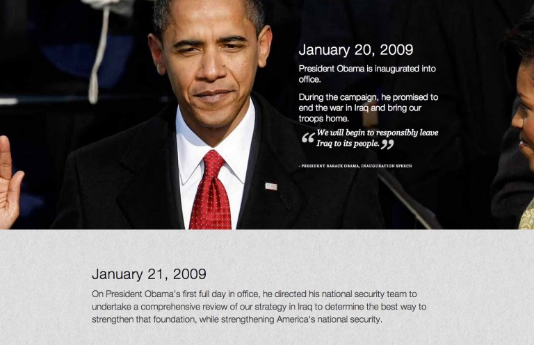 Obama in 2009: ‘We Will Begin to Responsibly Leave Iraq to Its People’