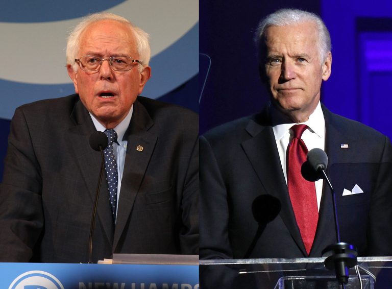 Sanders, left, and Biden responded to Trump's calls to postpone Muslim immigration indefinitely. (AP Photos)