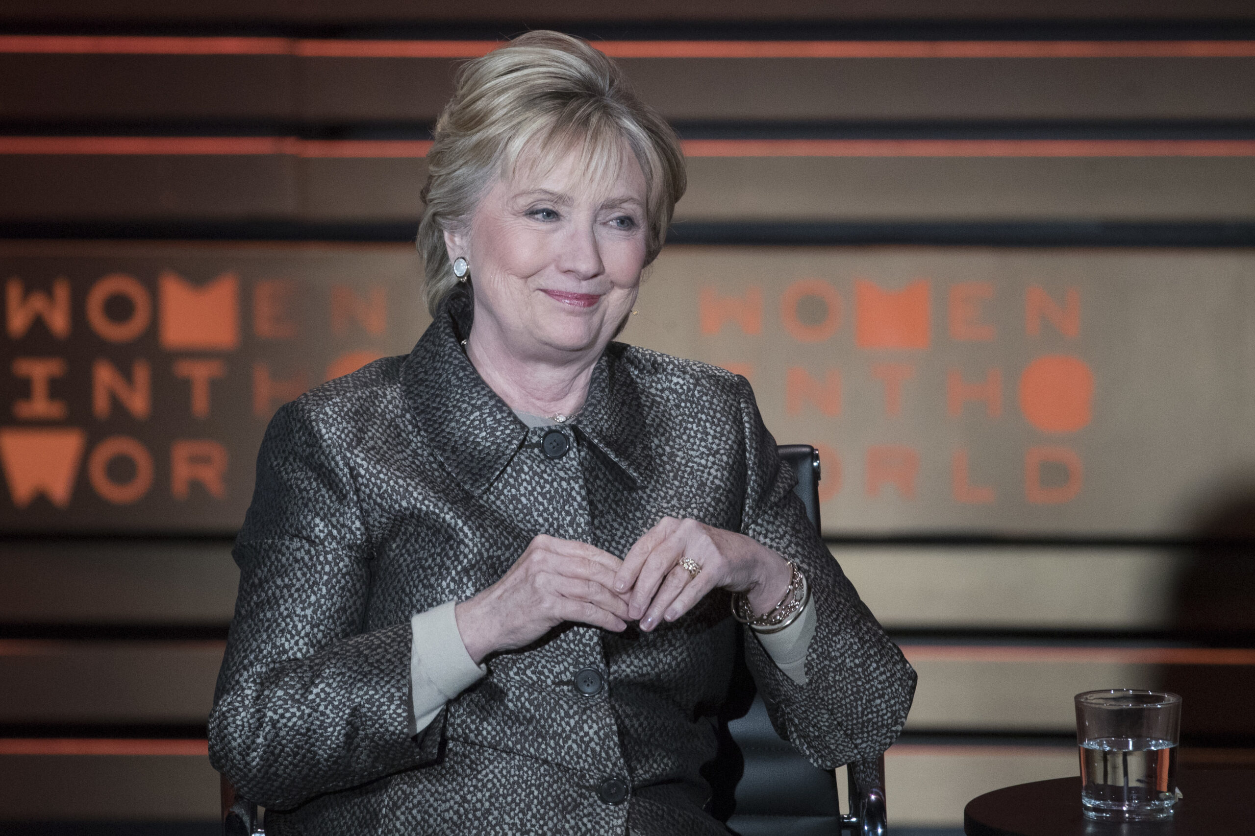 Supporters pay tribute to Hillary Clinton on two-year anniversary of campaign kickoff