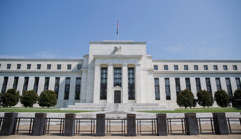 The Federal Reserve's monetary policy committee approved a 25 basis-point interest rate hike in December. In the midst of this, the KBW Bank Index rose 0.5 percent in New York trading on Wednesday, the largest gain since passage of Republican tax reform. (AP Photo/Pablo Martinez Monsivais, File)