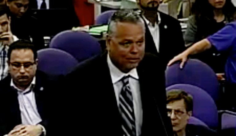 Scot Peterson is confident he followed procedures and will be exonerated, his lawyer said. (Broward County Public Schools via AP)