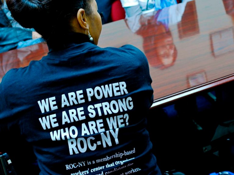 The Restaurant Opportunities Center of New York alleged that the national version of the organization, the Restaurant Opportunities Center United, had severed ties with it after the two had a bitter falling-out.ÃÂ 