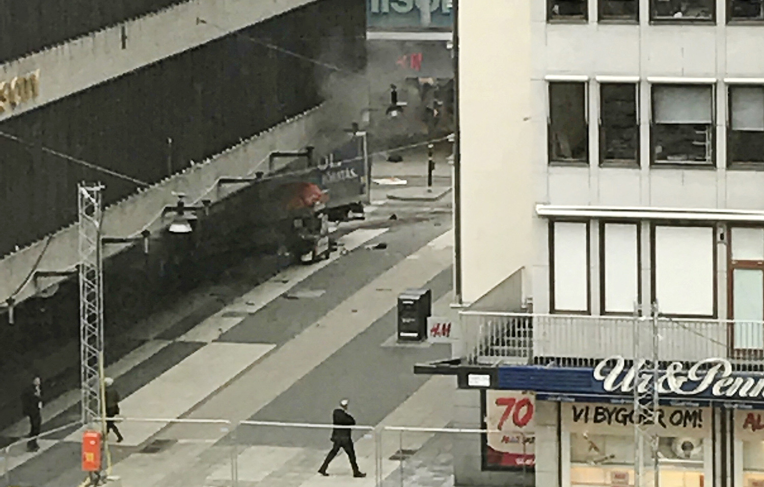 At least 2 dead after truck driven into crowd in Stockholm