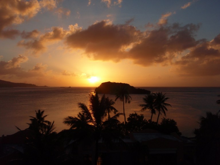 The American island was taken by the Japanese army in WWII and was the the site of the Battle of Guam, an important stepping stone in the Pacific theatre of the war, in which America rolled back Japan's gains.
