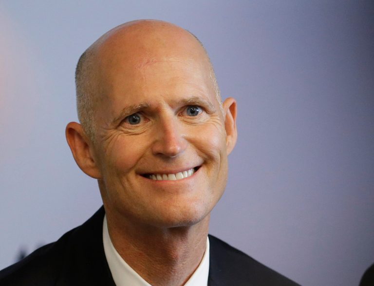 Florida Gov. Rick Scott speaks in Fort Lauderdale, Fla., on Sept. 10. (AP Photo/Wilfredo Lee)
