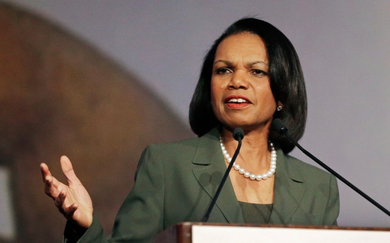 Former Secretary of State Condoleezza Rice went after Donald Trump earlier this month, posting to Facebook her reaction to his Access Hollywood hot mic incident. (AP Photo/Ben Margot, File)