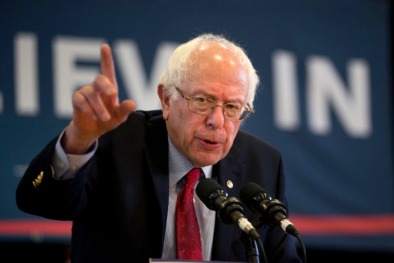 The trolling by Sanders started immediately after Clinton's comments. (AP Photo/Jae C. Hong)