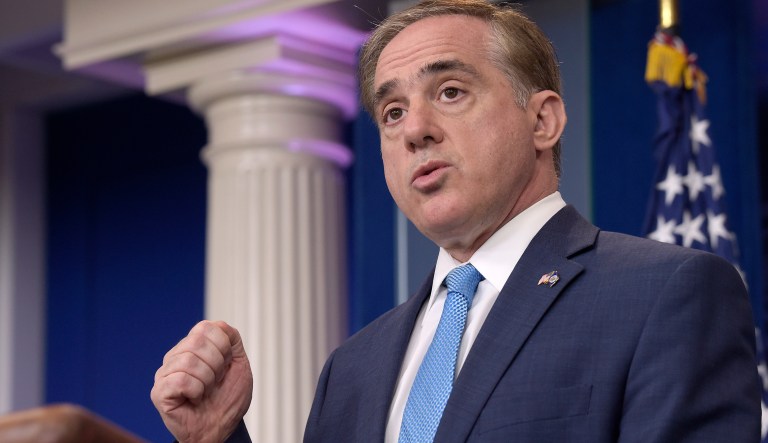 Veterans Affairs Secretary David Shulkin speaks during a briefing at the White House in Washington, Wednesday, May 31, 2017. Shulkin is warning the VA is 