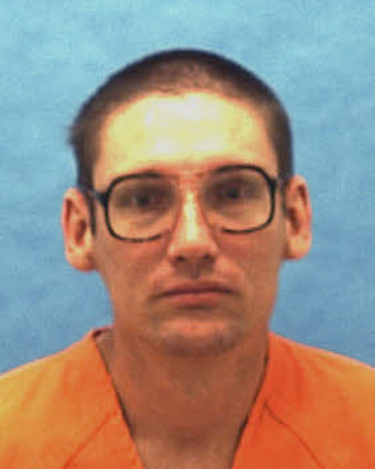 FILE - This undated photo provided by the Florida Dept. of Law Enforcement shows Eddie Wayne Davis. Davis, 45, is scheduled to receive a lethal injection Thursday, July 10, 2014 at Florida State Prison for the 1995 conviction in the killing of 11-year-old Kimberly Waters. Davis kidnapped, raped and murdered the daughter of a woman he had dated briefly in 1994. (AP Photo/Florida Department of Law Enforcement, File)