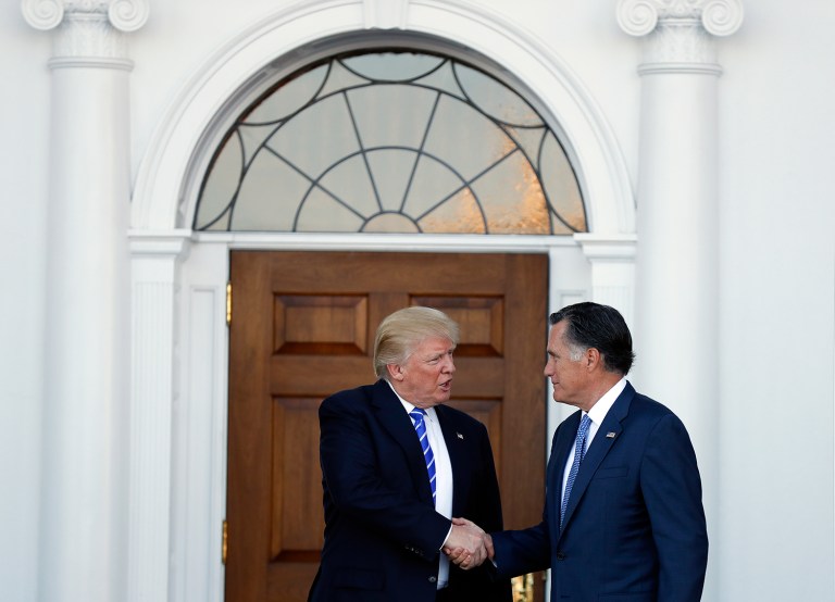 It's not clear if the dinner itself would be the second meeting between President-elect Trump and Mitt Romney or would be a post-meeting meal. (AP Photo)
