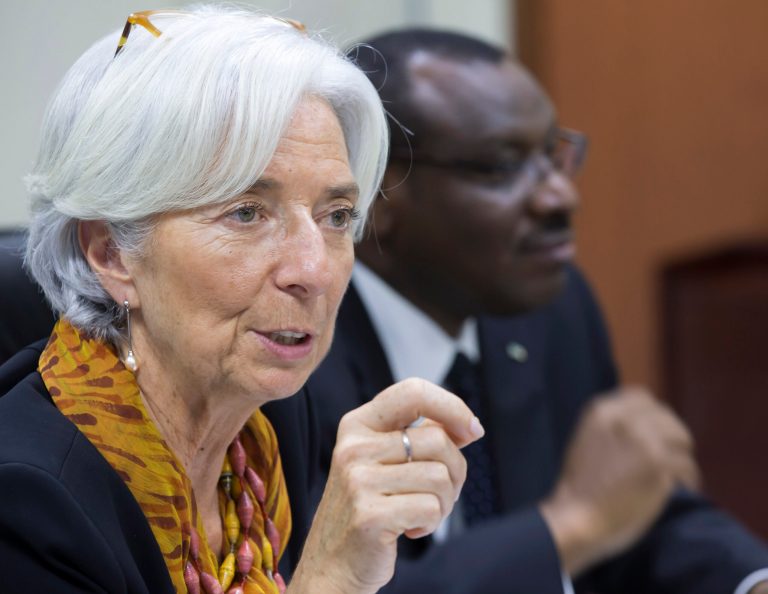 IMF Managing Director Christine Lagarde said she was 