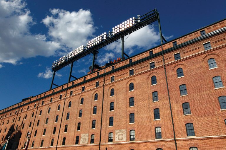 Patrick Semansky/AP
The B&O Warehouse at Camden Yards has never been reached on the fly by a home run ball in a regular-season major league ballgame.