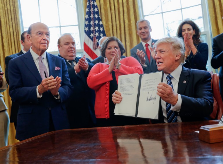 According to the White House, those limitations are needed. It said imports of the light metal jumped 18 percent last year, and U.S. production fell 47 percent. (AP Photo/Pablo Martinez Monsivais)