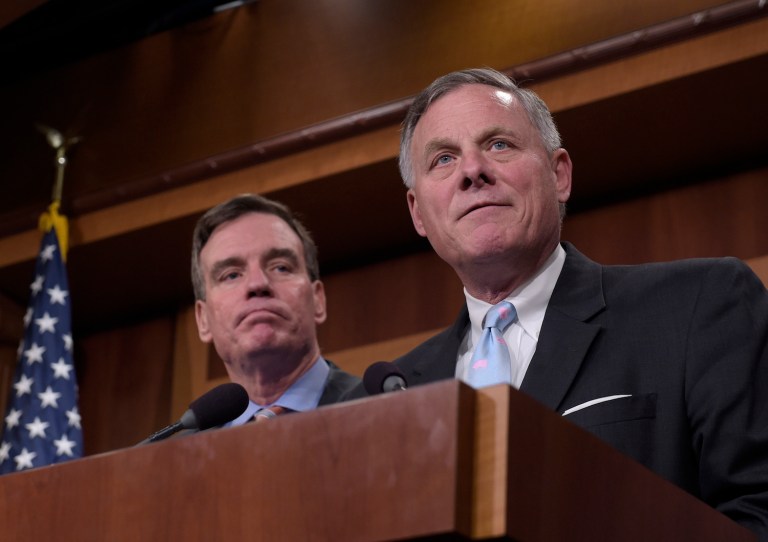 Burr, speaking with ranking member Mark Warner, D-Va., compared it to the Benghazi investigation. (AP Photo/Susan Walsh)