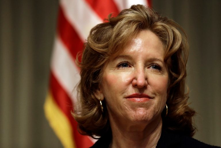 Some of the attack lines Sen. Kay Hagan is hearing this fall may sound familiar. She used them herself against her opponent six years ago. (AP Photo/Gerry Broome)
