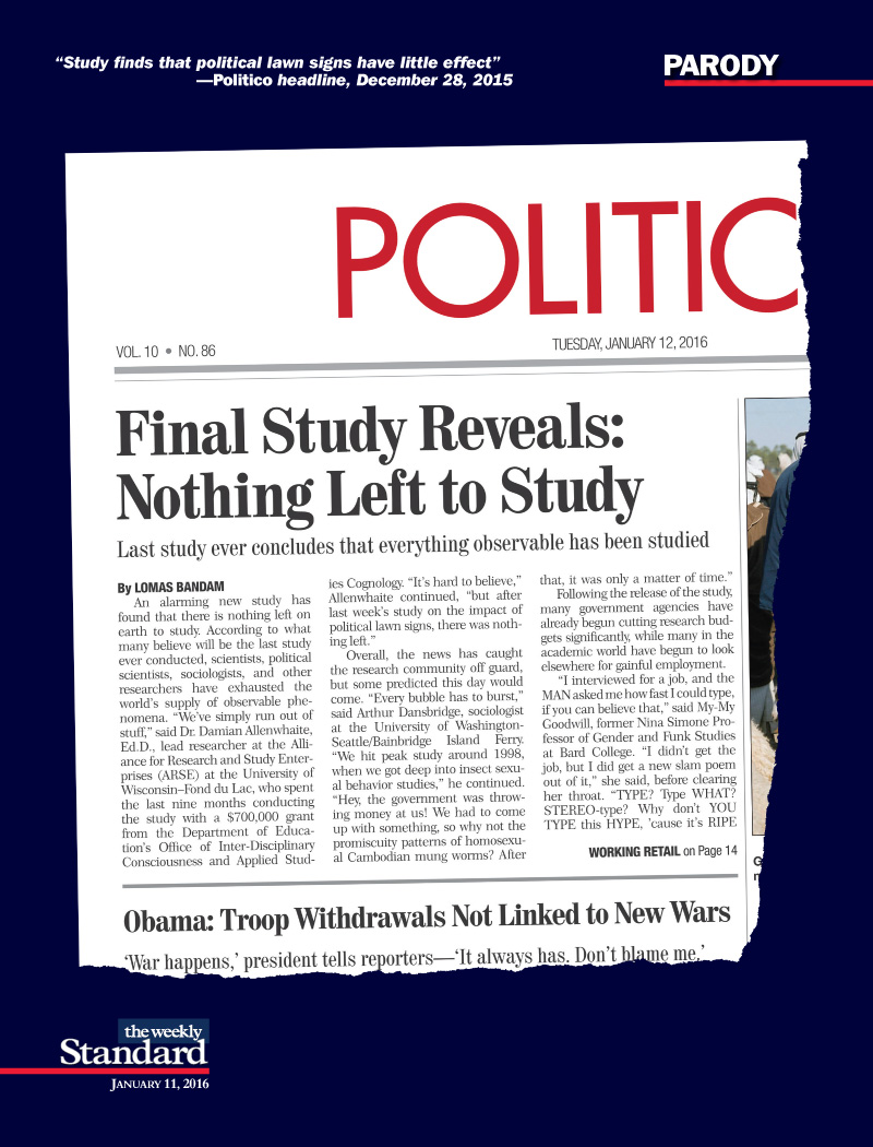 New Study Shows Most Studies Are Bunk