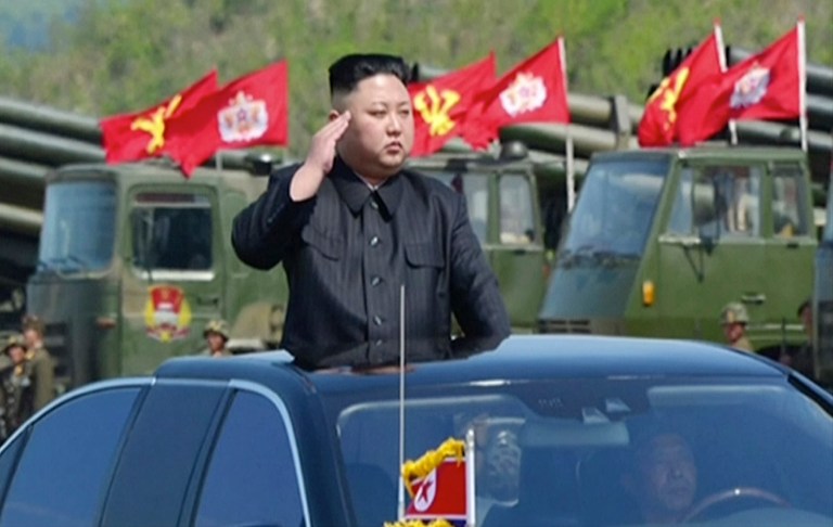 The back-and-forth rhetoric between U.S. and North Korean officials has escalated to such a level that commentators are now openly speculating that the U.S. military is preparing for an operation similar to the attack on a Syrian government airfield earlier this month. (KRT via AP Video)