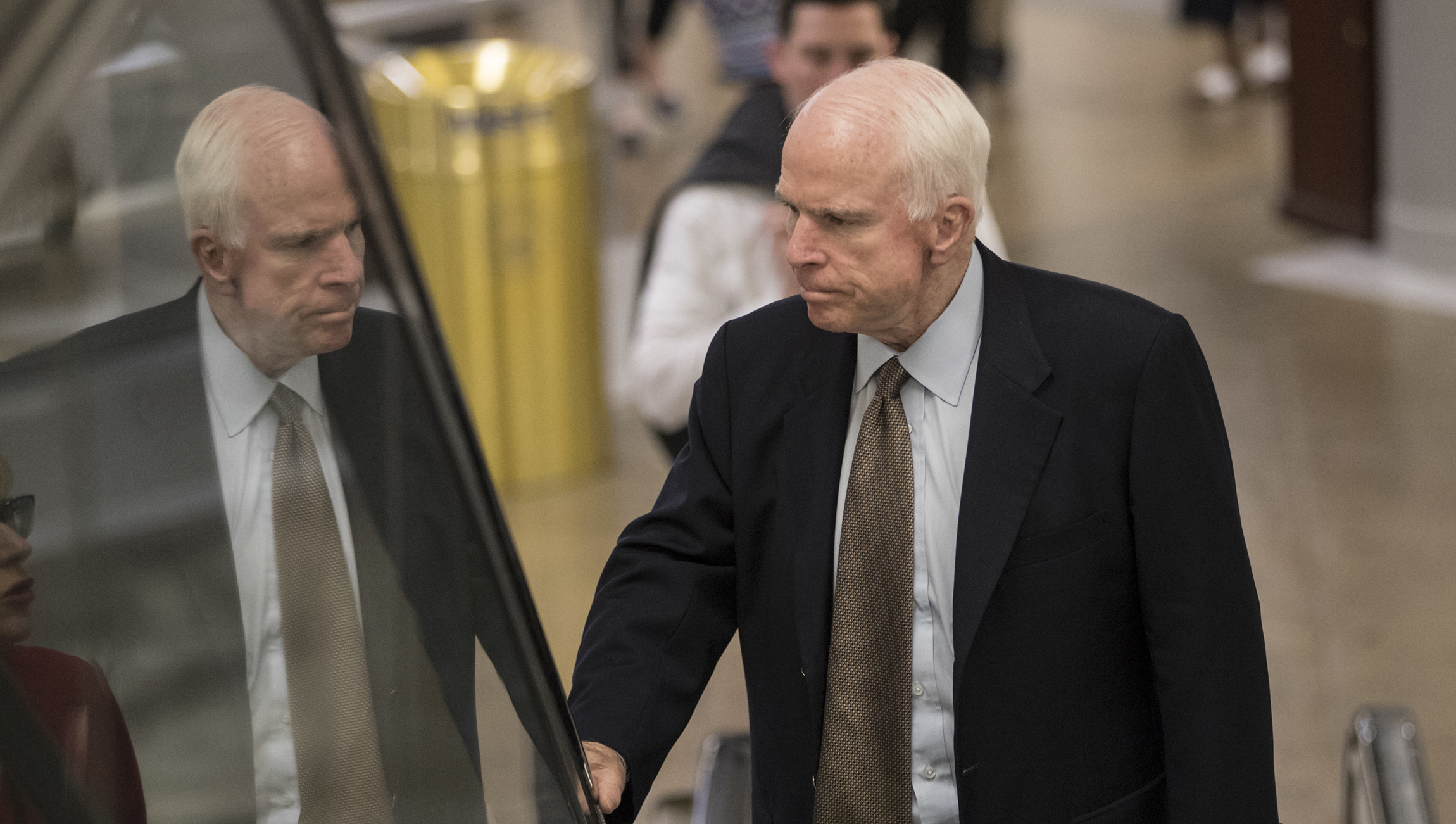 Mitch McConnell defers consideration of Senate healthcare bill until return of John McCain after blood clot procedure